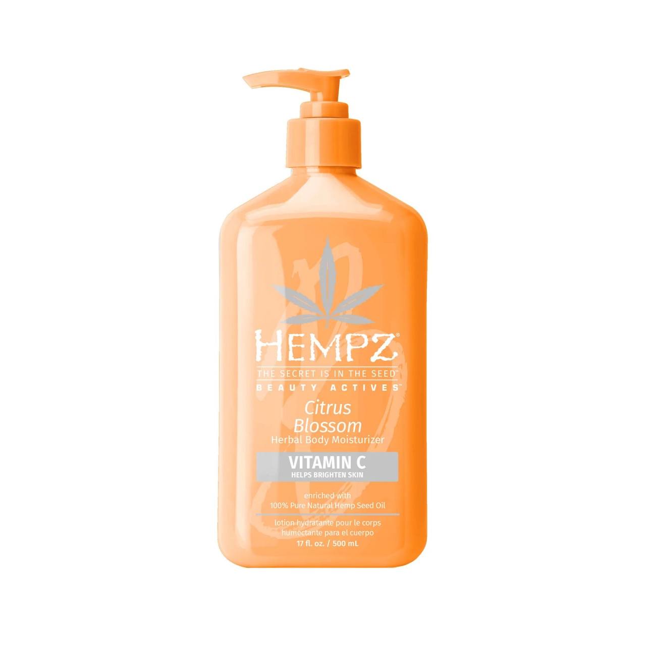 HEMPZ Beauty actives citrus blossom moisturiser 500ml - Молочко для тіла освітлююче з вітаміном С HEMPZ Beauty actives citrus blossom moisturiser 500ml - Молочко для тіла освітлююче з вітаміном С